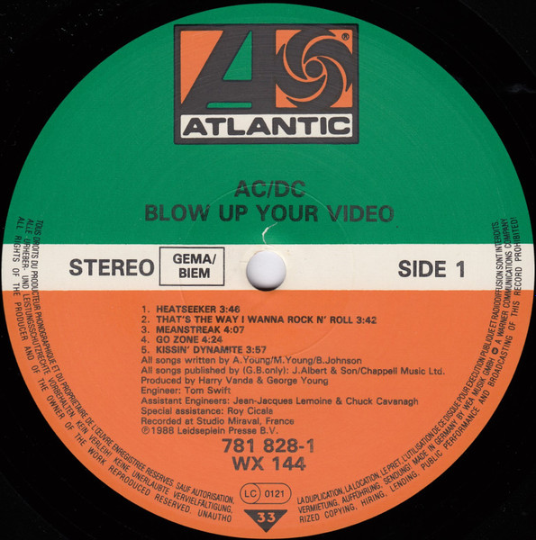 AC/DC - Blow Up Your Video | Atlantic (781 828-1) - 3 AC/DC - Blow Up Your Video | Atlantic (781 828-1) - 3