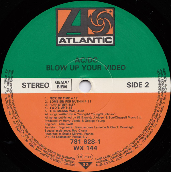 AC/DC - Blow Up Your Video | Atlantic (781 828-1) - 4 AC/DC - Blow Up Your Video | Atlantic (781 828-1) - 4