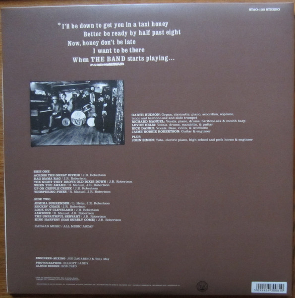 The Band - The Band | Capitol Records (STAO-132) - 2 The Band - The Band | Capitol Records (STAO-132) - 2