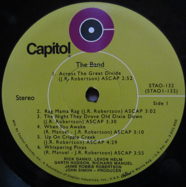 The Band - The Band | Capitol Records (STAO-132) - 4 The Band - The Band | Capitol Records (STAO-132) - 4