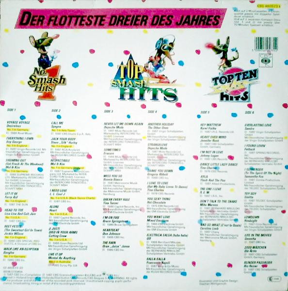 Various - Smash Hits '87 Der Flotteste Dreier Des Jahres | CBS (460573 1) - 2