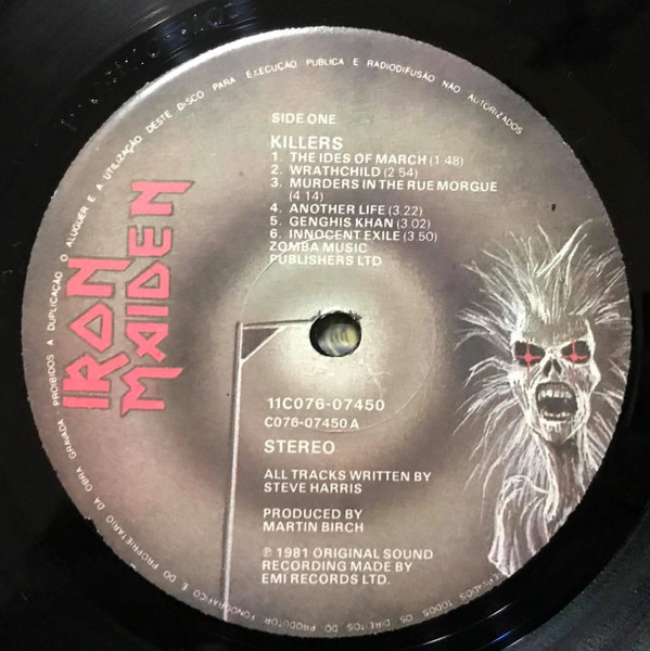 Iron Maiden - Killers | EMI (11C 076-07450) - 3