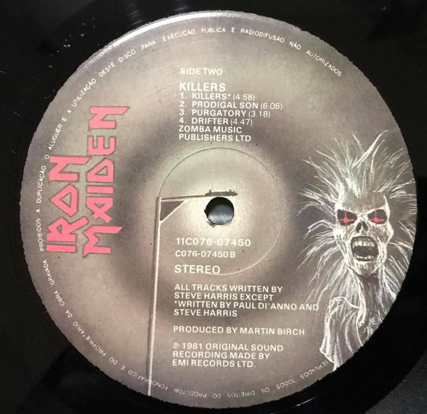 Iron Maiden - Killers | EMI (11C 076-07450) - 4