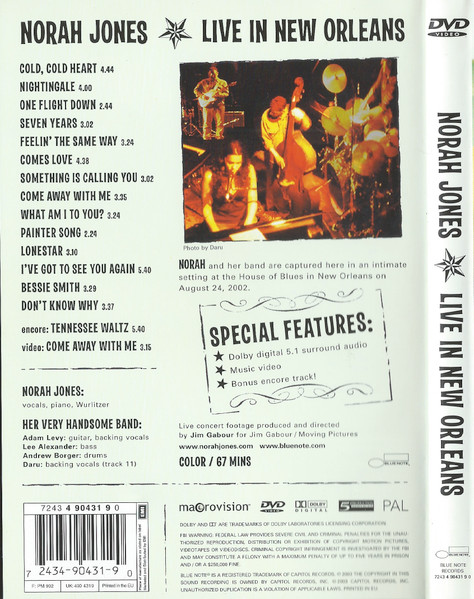 Norah Jones - Live In New Orleans | Blue Note (7243 4 90431 9 0) - 2