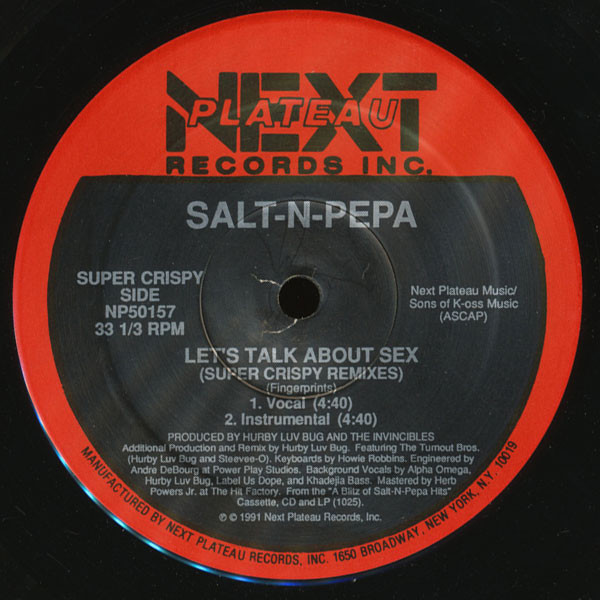 Salt 'N' Pepa - Let's Talk About Sex! | Next Plateau Records Inc. (NP50157) - 2 Salt 'N' Pepa - Let's Talk About Sex! | Next Plateau Records Inc. (NP50157) - 2