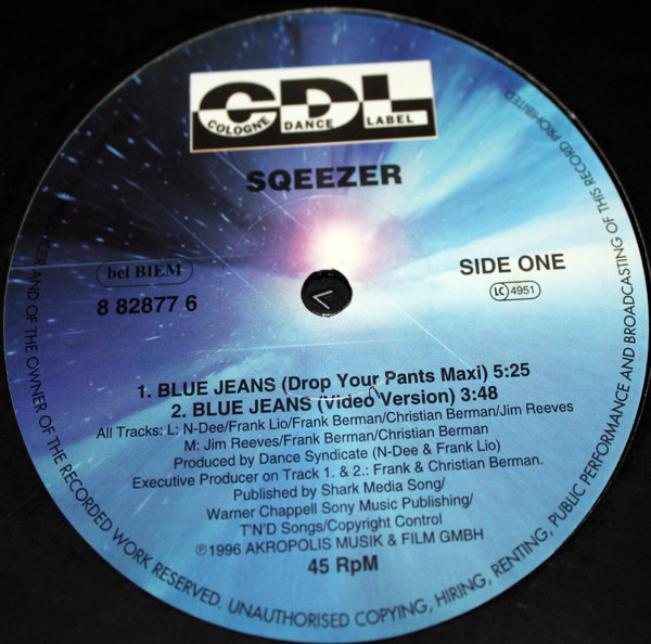 Sqeezer - Blue Jeans | CDL - Cologne Dance Label (7243 8 82877 6 0)