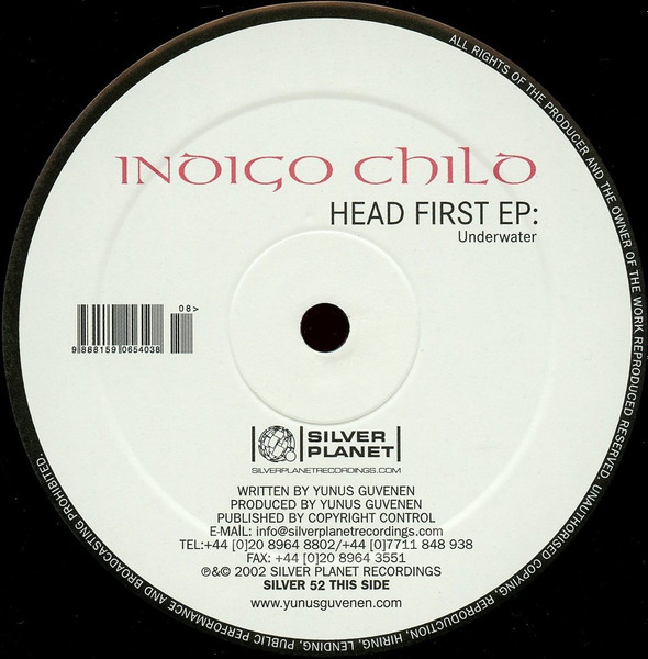 Indigo Child - Head First EP: Underwater / Take A Breath Of You | Silver Planet Recordings (SILVER 52) - 4 Indigo Child - Head First EP: Underwater / Take A Breath Of You | Silver Planet Recordings (SILVER 52) - 4