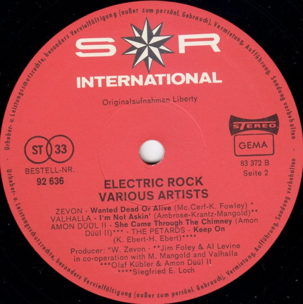 Various - Electric Rock | SR International (92635) - 4