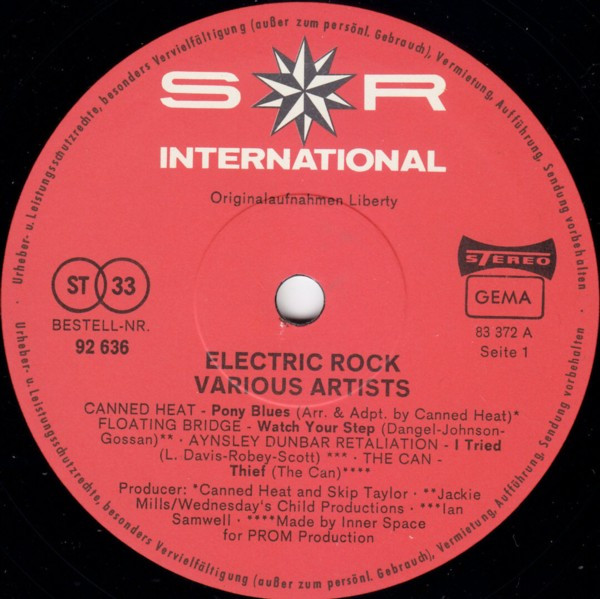 Various - Electric Rock | SR International (92635) - 3