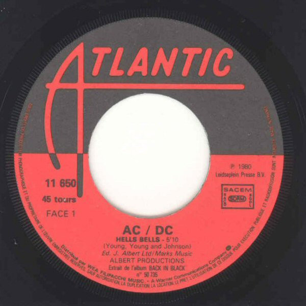 AC/DC - Hell's Bells | Atlantic (11 650) - 3