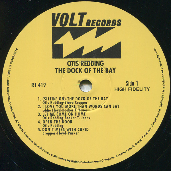 Otis Redding - The Dock Of The Bay | Volt (VOLT 419) - 3 Otis Redding - The Dock Of The Bay | Volt (VOLT 419) - 3