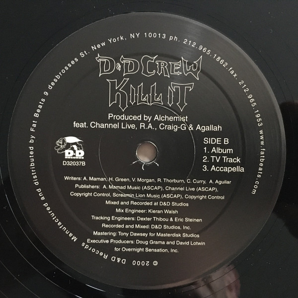 D & D Crew - Kill It | D&D Records (D 32037) - 4