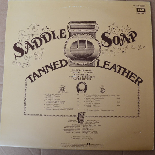 Tanned Leather - Saddle Soap | EMI (8E 068 29651) - 2