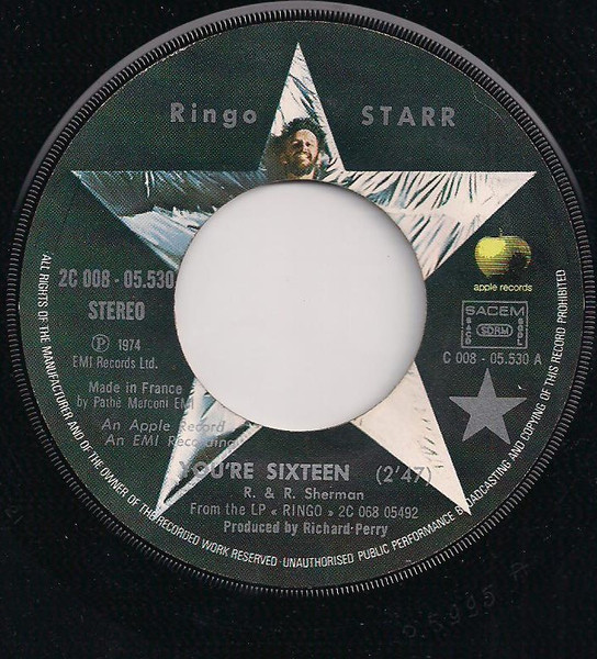 Ringo Starr - You're Sixteen | Apple Records (2 C008-05530) - 3