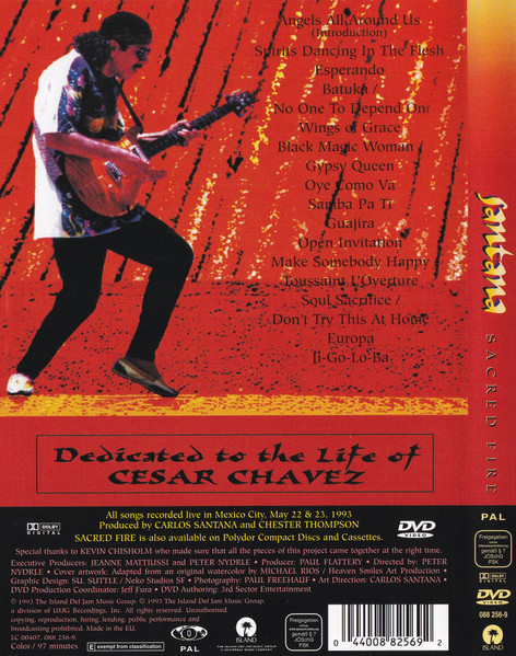 Santana - Sacred Fire, Live In Mexico | Island Records (088 256-9) - 4 Santana - Sacred Fire, Live In Mexico | Island Records (088 256-9) - 4