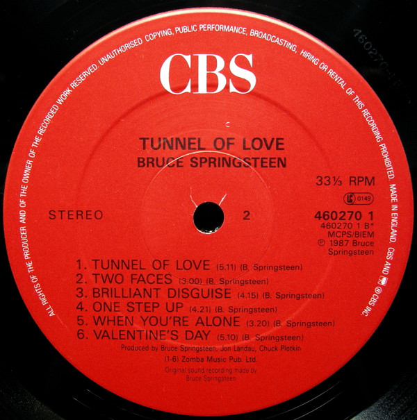 Bruce Springsteen - Tunnel Of Love | CBS (460270 1) - 4