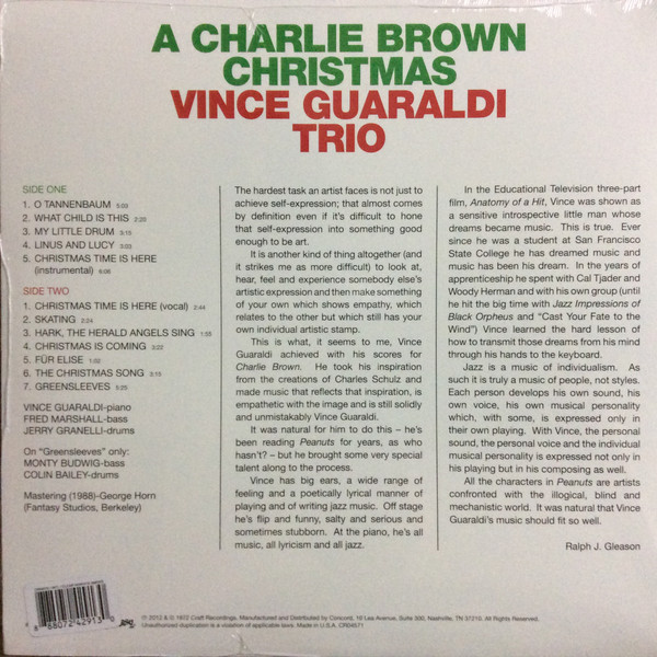 Vince Guaraldi Trio - A Charlie Brown Christmas | Fantasy (CR04571) - 2 Vince Guaraldi Trio - A Charlie Brown Christmas | Fantasy (CR04571) - 2