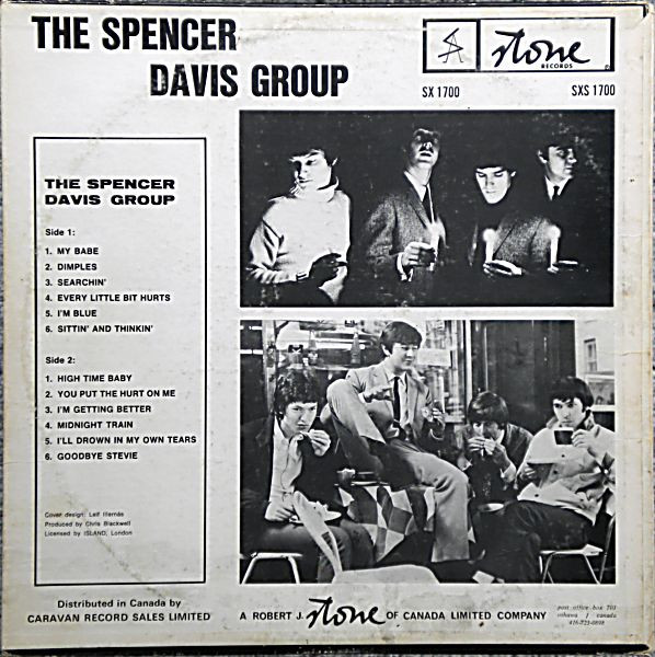 The Spencer Davis Group - Spencer Davis [Vinyl] | Stone Records (SXS 1700) - 2