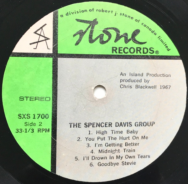 The Spencer Davis Group - Spencer Davis [Vinyl] | Stone Records (SXS 1700) - 4