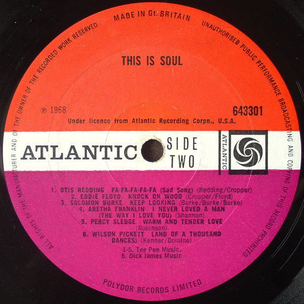 Various - This Is Soul | Atlantic (643 301) - 4 Various - This Is Soul | Atlantic (643 301) - 4