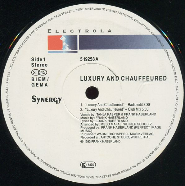 Synergy - Luxury And Chauffeured | Electrola (5 19258)