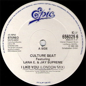 Culture Beat Featuring Lana E. & Jay Supreme - I Like You | Epic (656025 6) - 2