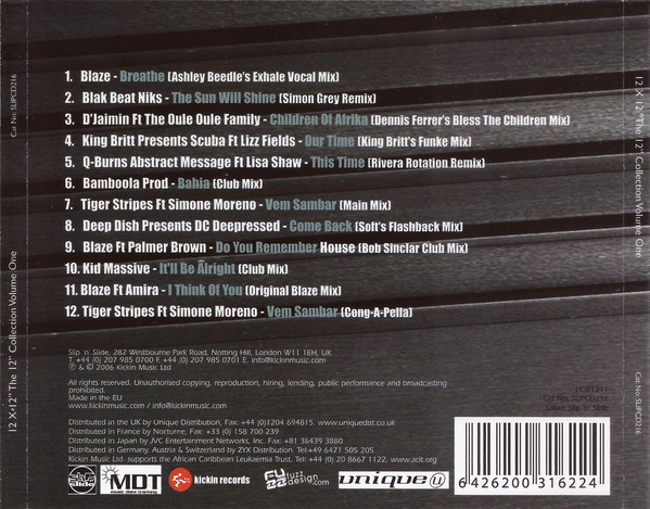 12 X 12" The 12" Singles Collection Volume One