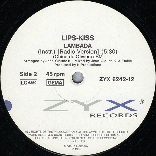 Lips-Kiss - Lambada | ZYX Records (ZYX 6242-12) - 4 Lips-Kiss - Lambada | ZYX Records (ZYX 6242-12) - 4