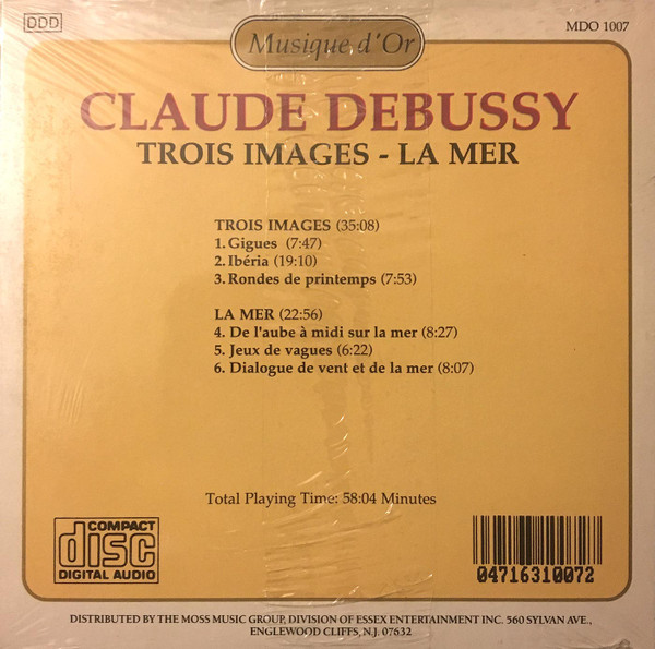 Claude Debussy / Orchestra Of Radio Luxembourg - Trois Images - La Mer | Musique d'Or (MDO 1007) - 2