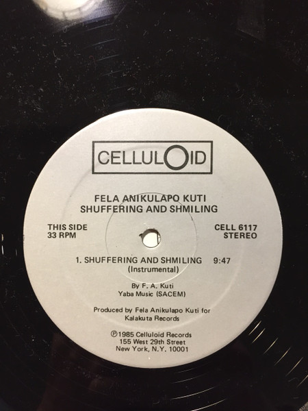 Fela Kuti With Africa 70 - Shuffering And Shmiling | Celluloid (CELL 6117) - 3