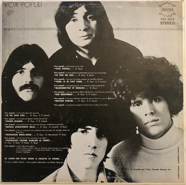 Les Sinners - Vox Populi | Jupiter (YDS 8015) - 2