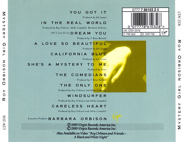 Roy Orbison - Mystery Girl | Virgin (CDV 2576) - 2