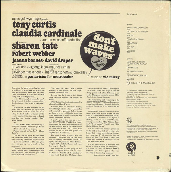 Vic Mizzy - Don't Make Waves (Original Motion Picture Soundtrack) | MGM Records (SE-4483 ST) - 2 Vic Mizzy - Don't Make Waves (Original Motion Picture Soundtrack) | MGM Records (SE-4483 ST) - 2