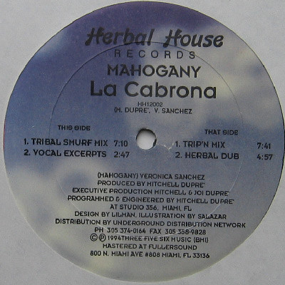 Mahogany - La Cabrona | Herbal House Records (HH12002)