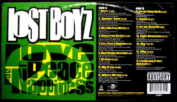 Lost Boyz - Love, Peace And Nappiness | Universal Records (U-53072) - 4 Lost Boyz - Love, Peace And Nappiness | Universal Records (U-53072) - 4