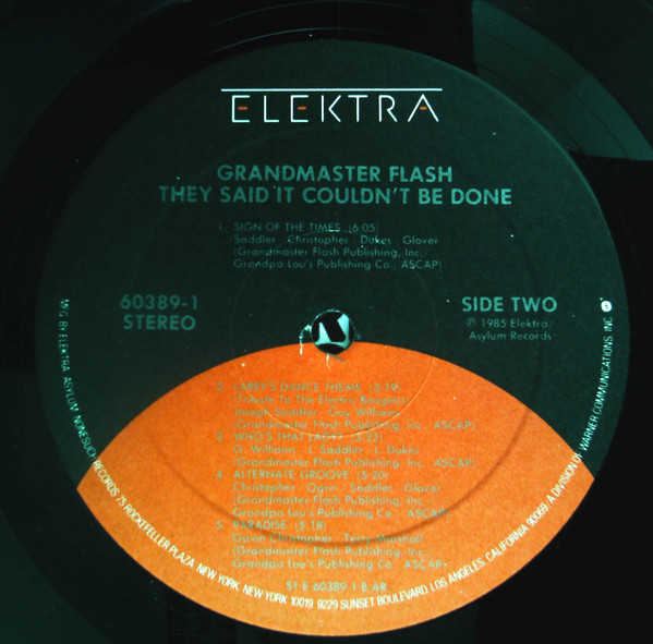Grandmaster Flash - They Said It Couldn't Be Done | Elektra (9 60389-1) - 4