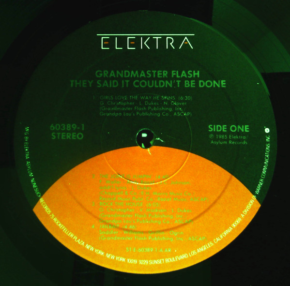 Grandmaster Flash - They Said It Couldn't Be Done | Elektra (9 60389-1) - 3
