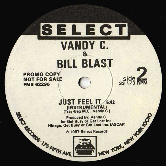 Vandy C & Bill Blast - Just Feel It | Select Records (FMS 62296) - 2