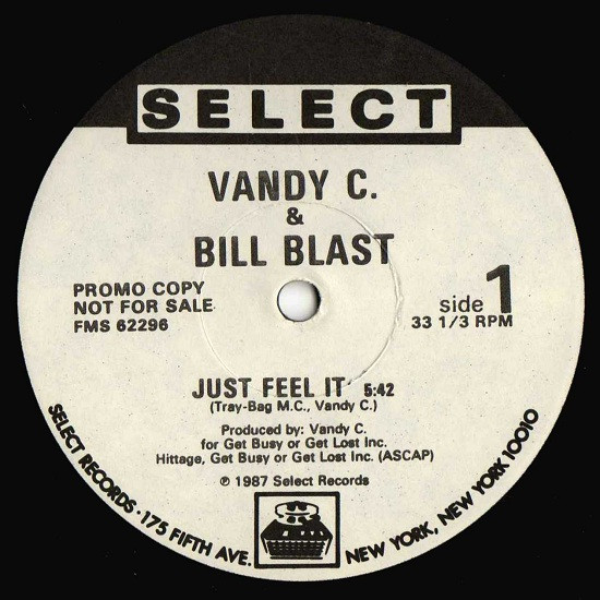 Vandy C & Bill Blast - Just Feel It | Select Records (FMS 62296)