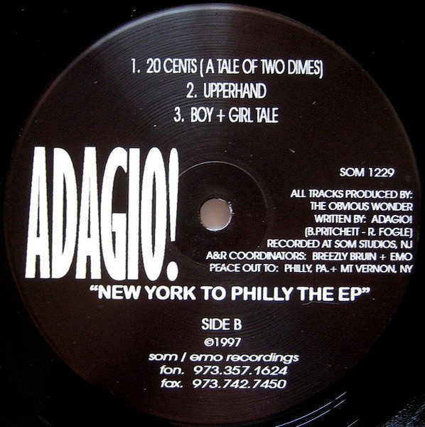 Adagio! - New York To Philly The EP | Som Recordings (SOM 1229) - 2 Adagio! - New York To Philly The EP | Som Recordings (SOM 1229) - 2