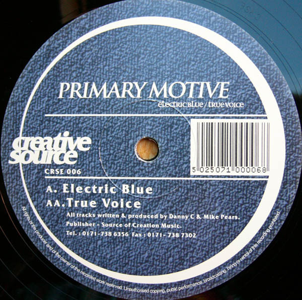 Primary Motive - Electric Blue / True Voice | Creative Source (CRSE 006) - 3