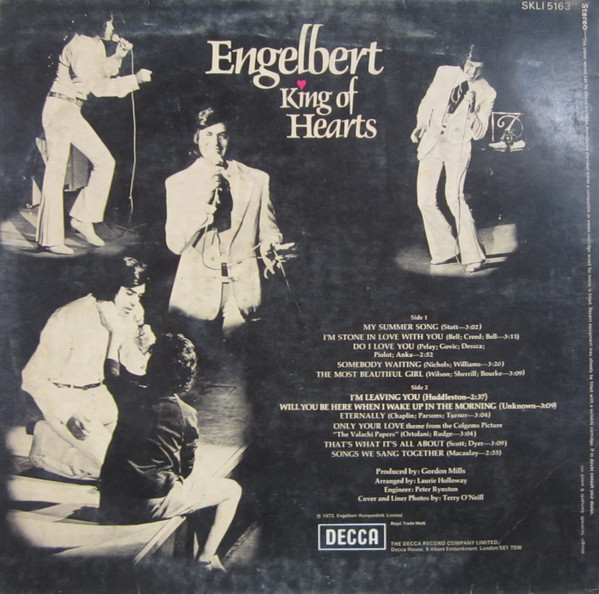 Engelbert Humperdinck - King Of Hearts | Decca (SKLI 5163) - 2 Engelbert Humperdinck - King Of Hearts | Decca (SKLI 5163) - 2