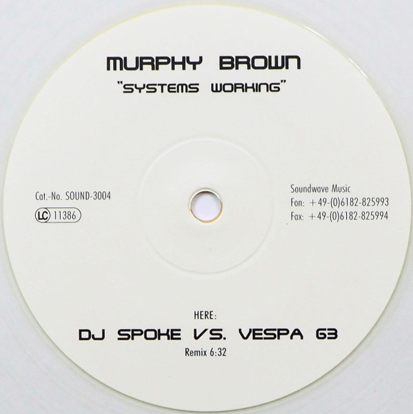 Murphy Brown - Systems Working | Soundwave Music (SOUND-3004) - main
