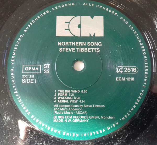 Steve Tibbetts - Northern Song | ECM Records (ECM 1218) - 2 Steve Tibbetts - Northern Song | ECM Records (ECM 1218) - 2