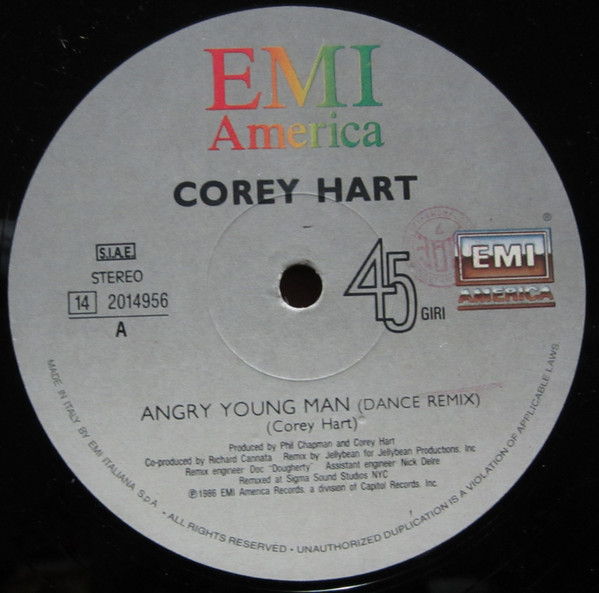 Corey Hart - Angry Young Man | EMI ITALIANA S.p.A. (14 2014956) - main