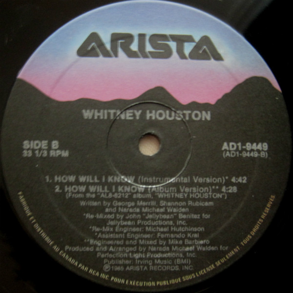 Whitney Houston - How Will I Know (12") [Vinyl] | Arista (AD1-9449) - 4