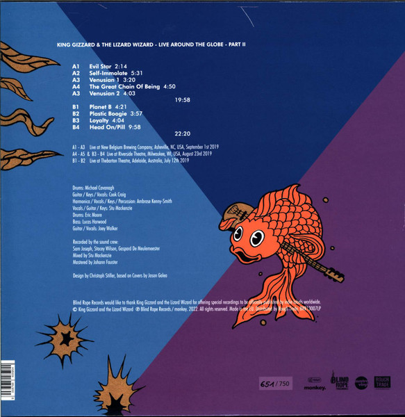 King Gizzard And The Lizard Wizard - Live Around The Globe - Part II | Blind Rope Records (BRR13007LP) - 2 King Gizzard And The Lizard Wizard - Live Around The Globe - Part II | Blind Rope Records (BRR13007LP) - 2