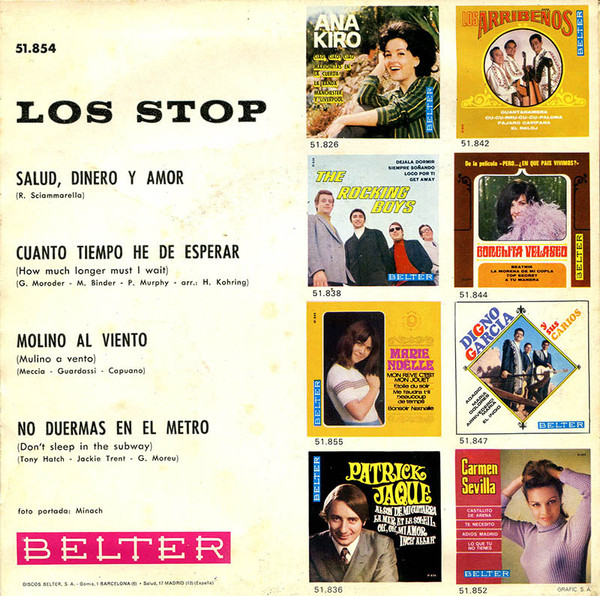 Los Stop - Salud, Dinero Y Amor | Belter (51.854) - main