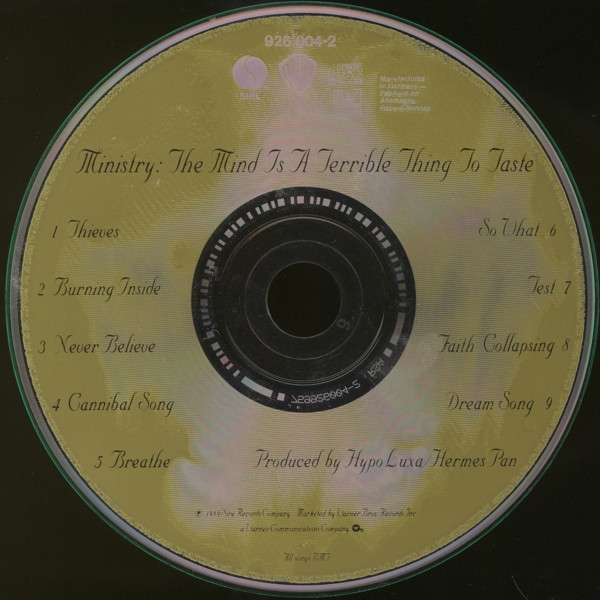 Ministry - The Mind Is A Terrible Thing To Taste | Sire (926 004-2) - 2