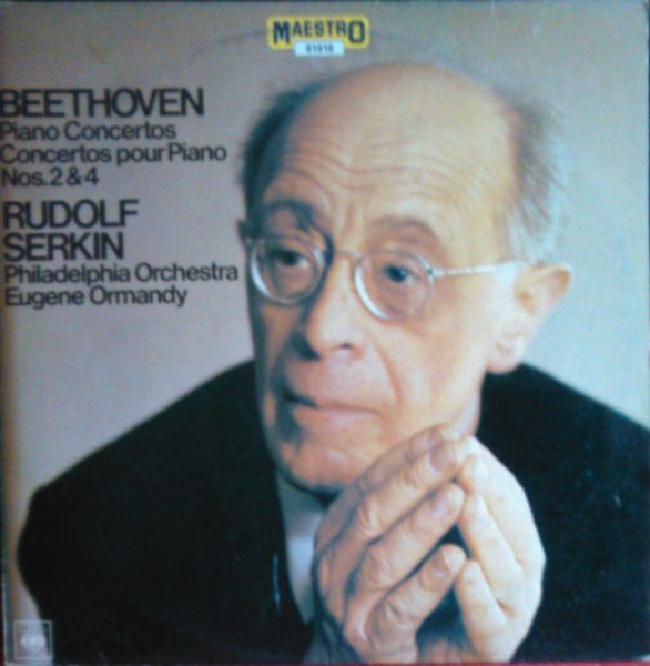 Ludwig van Beethoven , Rudolf Serkin , The Philadelphia Orchestra , Eugene Ormandy - Piano Concertos Nos. 2 & 4 | CBS (61916)